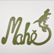 Nouvelle Plaque de Porte - Motif Dino - Couleur Feuille de Palmier