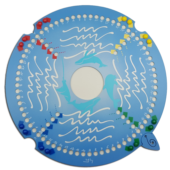 Jeu de Tock 4 joueurs motif Mer