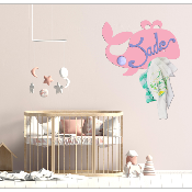 Porte Manteau Enfant - Forme Baleine - 2 Patères