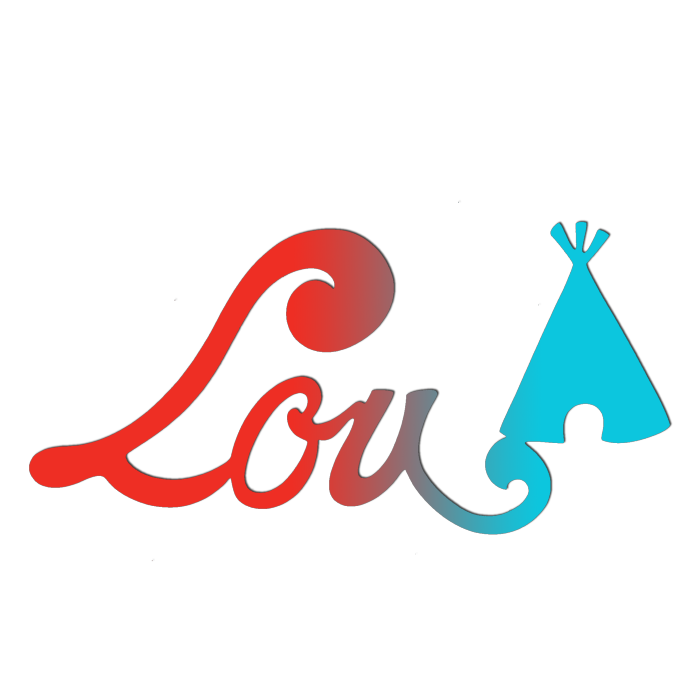 Plaque de Porte Personnalisée Enfant - Motif Tipi - Couleur Rouge/Turquoise