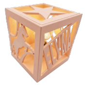 Lampe cube Nouvelle Couleur Pastel Petal