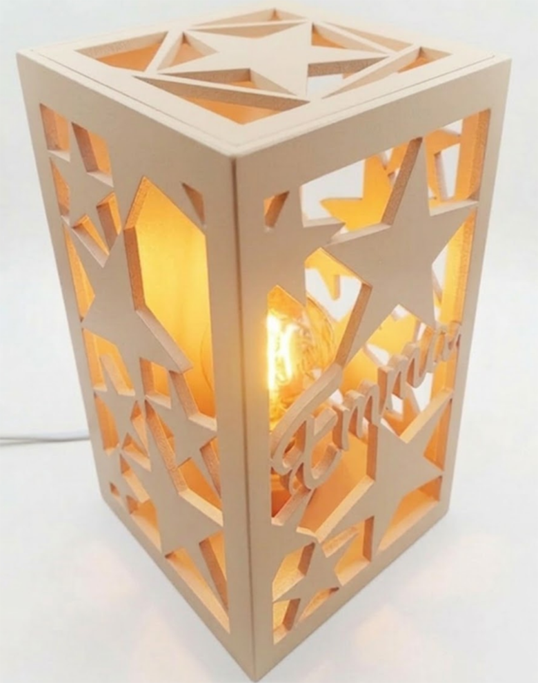 Lampe colonne Nouvelle Couleur Ch�ne P�le