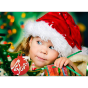 Boule de Noël rouge avec Prénom