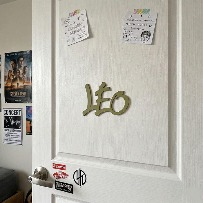 Plaque de porte GRAFF Nouvelle Palette couleur Feuille de Palmier