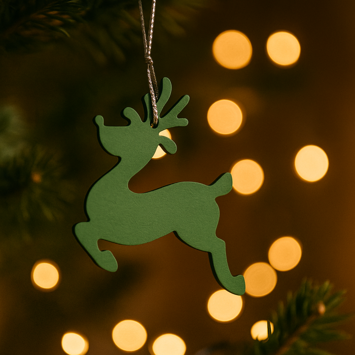 Déco sapin forme Cerf