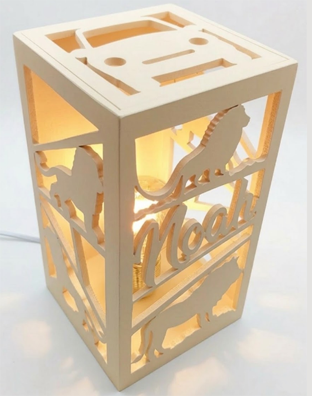 Lampe colonne Nouvelle Couleur Lin Blanc