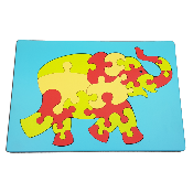 Puzzle multi pièces éducatif et ludique Bibou "l'éléphant"