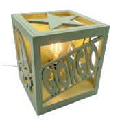 Lampe cube Nouvelle Couleur Feuille de Palmier