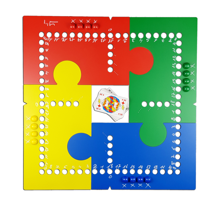Jeu de Tock Puzzle 4 joueurs 4 couleurs