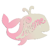 Plaque de porte en bois forme Baleine pour enfant couleur au choix prénom personnalisable