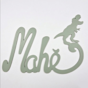 Nouvelle Plaque de Porte - Motif Dino - Couleur Gris Cendre