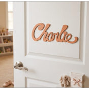 Plaque de porte sans motif Nouvelle Palette couleur Bois de Cannelle