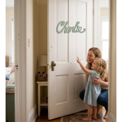 Plaque de porte sans motif Nouvelle Palette couleur Gris Cendre