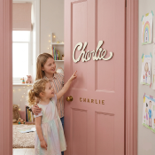 Plaque de porte sans motif Nouvelle Palette couleur Lin Blanc