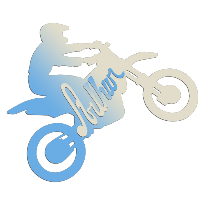 Plaque de porte en bois forme Motocross pour enfant couleur au choix  Prénom Personnalisable