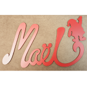 Plaque de porte Père Noël avec Prénom