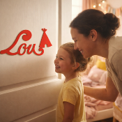 Plaque de Porte Personnalisée Enfant - Motif Tipi - Couleur Rouge