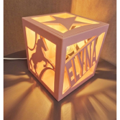 Lampe cube Nouvelle Couleur Pastel Petal