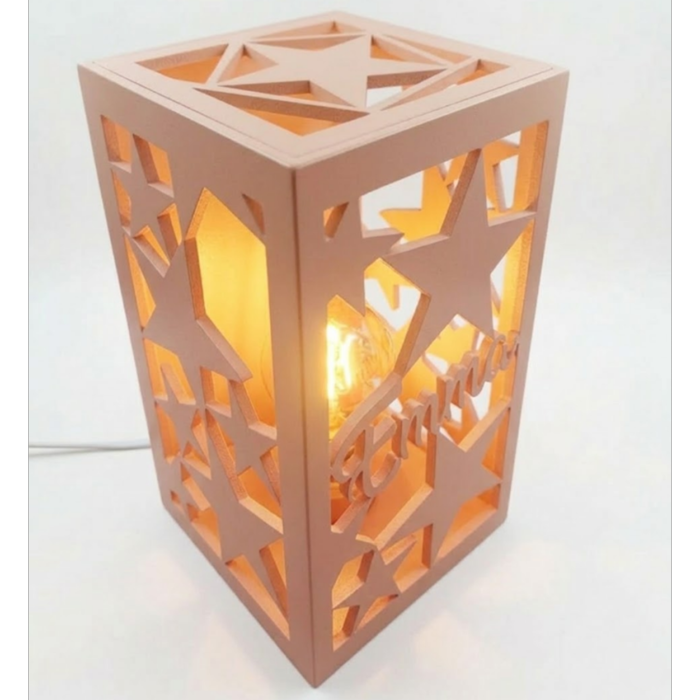 Lampe colonne Nouvelle Couleur Chêne Pâle