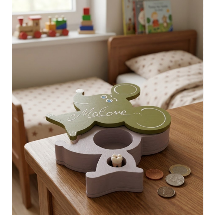 Boîte à Dents de Lait -  Nouvelle couleur Feuille de Palmier