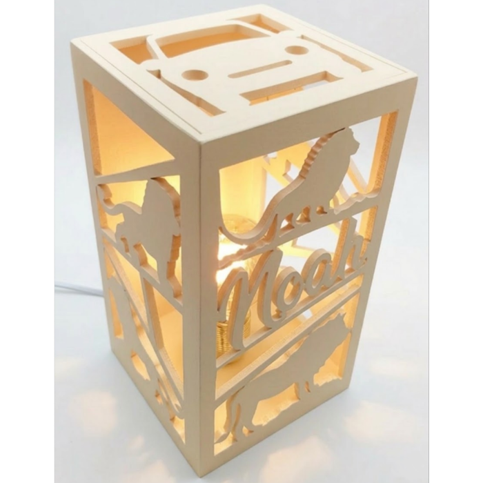 Lampe colonne Nouvelle Couleur Lin Blanc