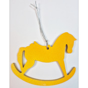 Déco sapin forme Cheval à bascule