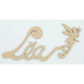 Nouvelle Plaque de Porte - Motif Fée - Couleur Chêne pâle