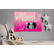 Cadre photo motif PIRATE prénom personnalisé pour chambre d'enfant