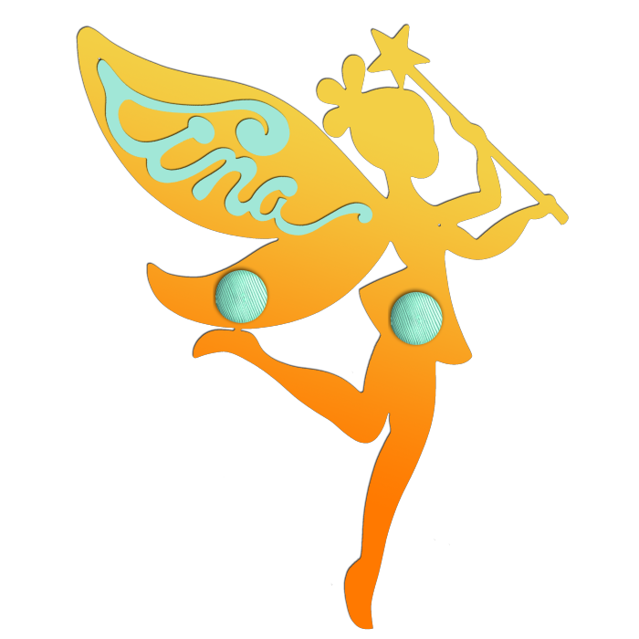Porte Manteau Enfant - Forme Fée - 2 patères