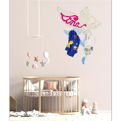 Porte Manteau Enfant - Forme Fée - 2 patères