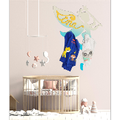Porte Manteau Enfant - Forme Fée - 2 patères