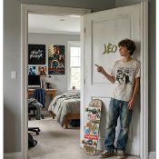 Plaque de porte GRAFF Nouvelle Palette couleur Feuille de Palmier