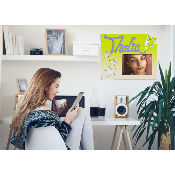 Cadre photo motif FEE prénom personnalisé pour chambre d'enfant