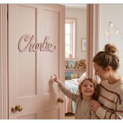 Plaque de porte sans motif Nouvelle Palette couleur Rose Taupe