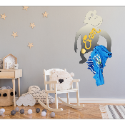 Porte Manteau Enfant - Forme Singe - 2 patères
