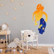 Porte Manteau Enfant - Forme Singe - 2 patères