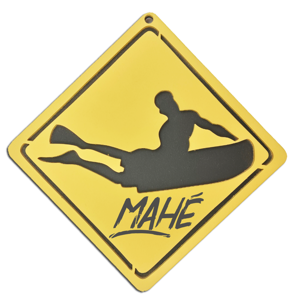 Plaque Signaltique Surf personnalise - Chambre d'Enfant - motif Bodyboard