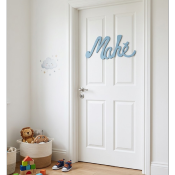 Plaque de porte sans motif Nouvelle Palette couleur Bleu Poudre