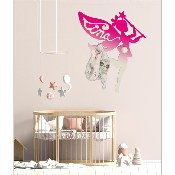 Porte Manteau Enfant - Forme Fée - 2 patères