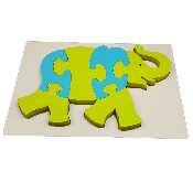 Puzzle 3D éducatif et ludique Bibou "l'éléphant"