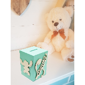 Tirelire pour Enfant - Motif Stitch - Couleur Vert