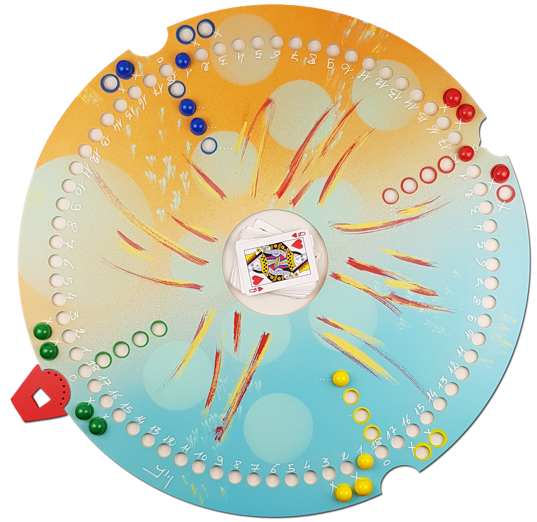 Jeu de Tock 4 joueurs motif Abstrait