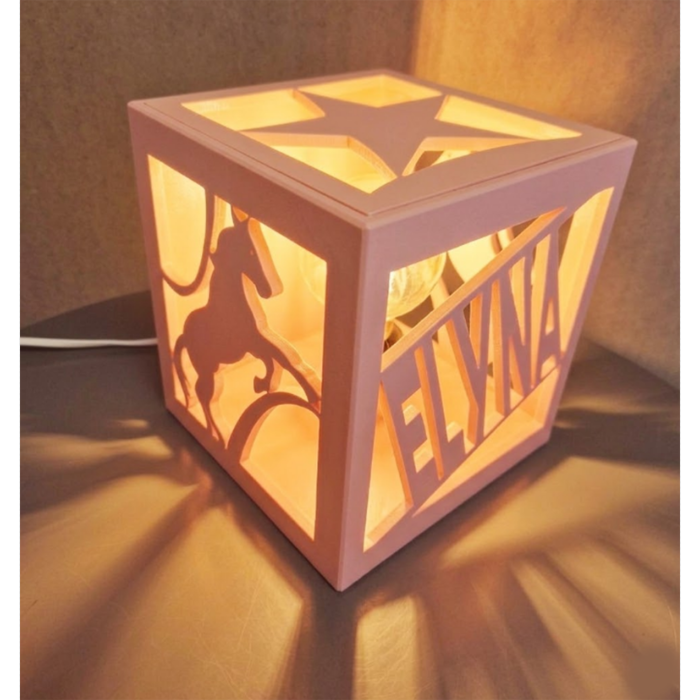 Lampe cube Nouvelle Couleur Pastel Petal
