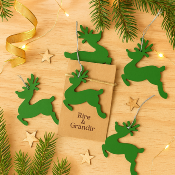 Déco sapin forme Cerf