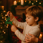 Déco sapin forme Cerf