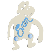 Porte Manteau Enfant - Forme Singe - 2 patères