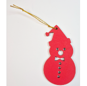 Déco sapin forme Bonhomme de Neige