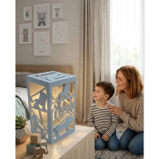 Lampe colonne Nouvelle Couleur Bleu Poudre