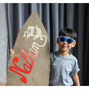 Plaque de Porte - motif Pirate - Couleur Rouge/Ecru