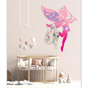 Porte Manteau Enfant - Forme Fée - 2 patères
